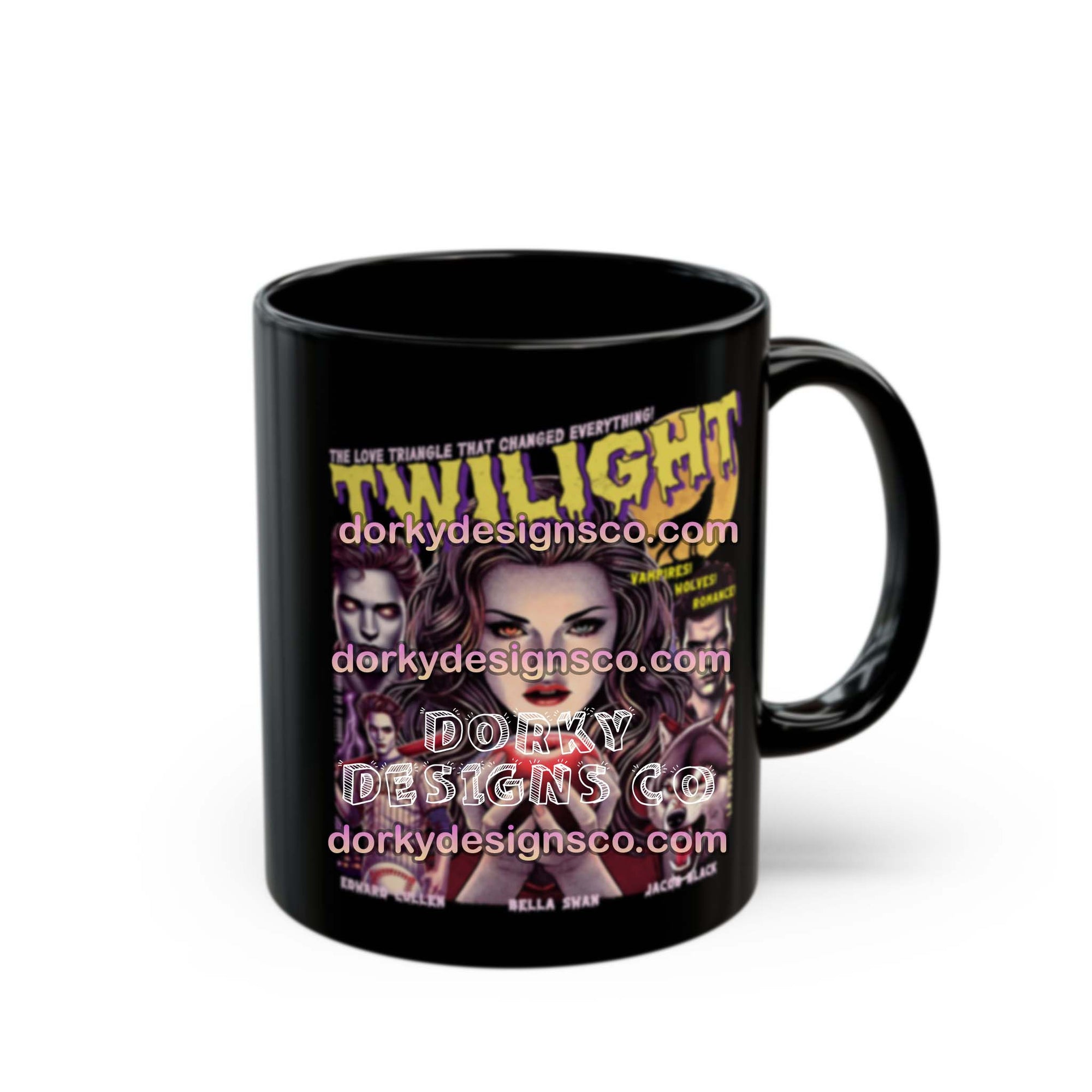 Black Mug (11oz, 15oz) | Twilight-Inspired Retro Pulp Comic No.5.1