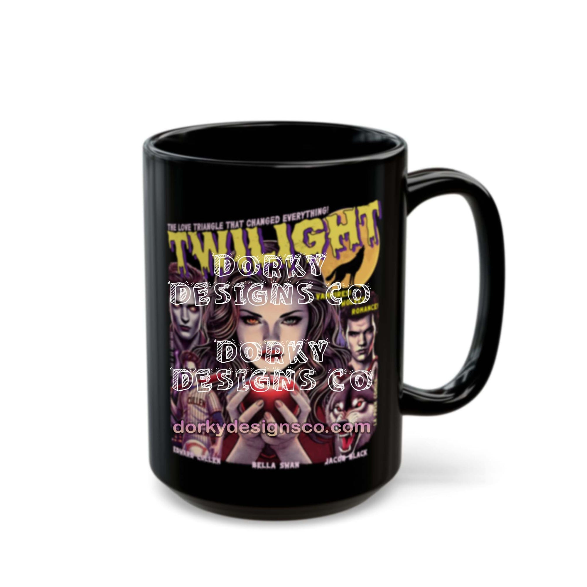Black Mug (11oz, 15oz) | Twilight-Inspired Retro Pulp Comic No.5.1