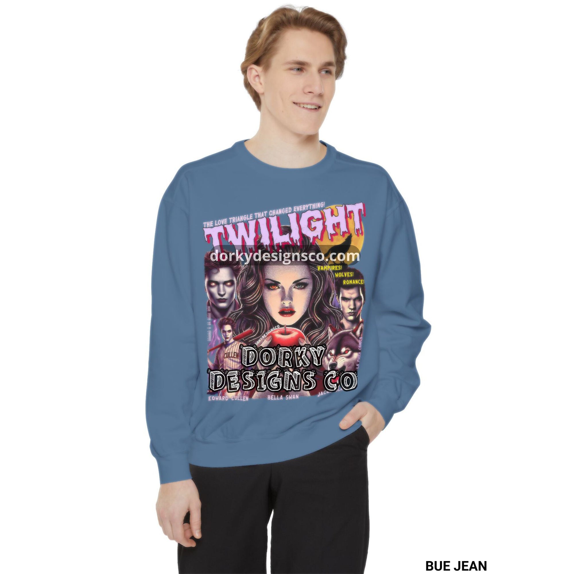 Unisex Premium Vintage Sweatshirt | Twilight-Inspired Retro Pulp Comic No. 5