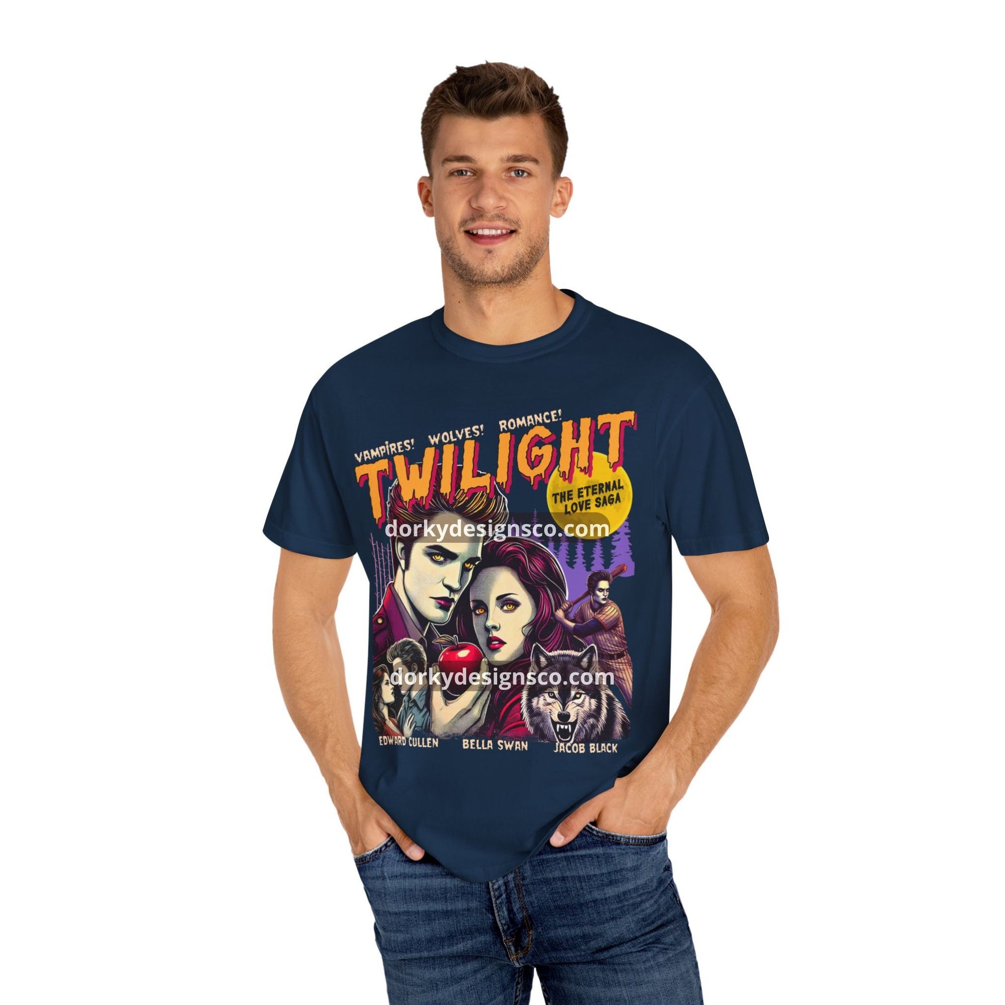 Unisex Vintage Tee | Twilight-Inspired Retro Pulp Comic No.2.2