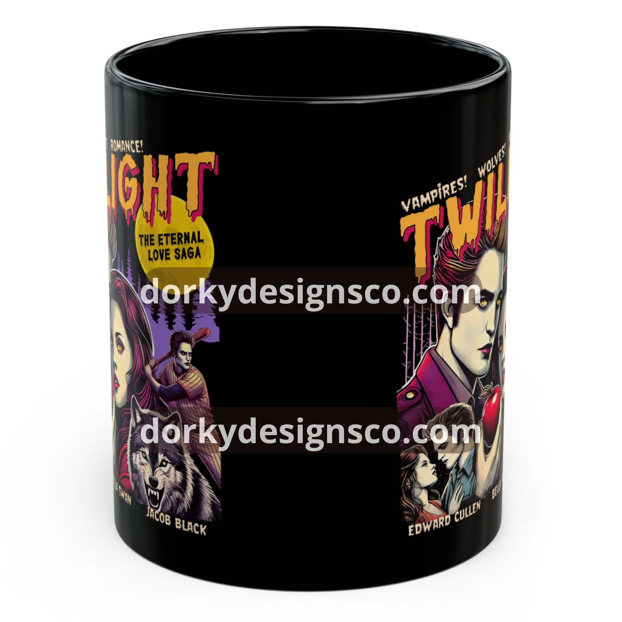 Black Mug (11oz, 15oz) | Twilight-Inspired Retro Pulp Comic No.2.1