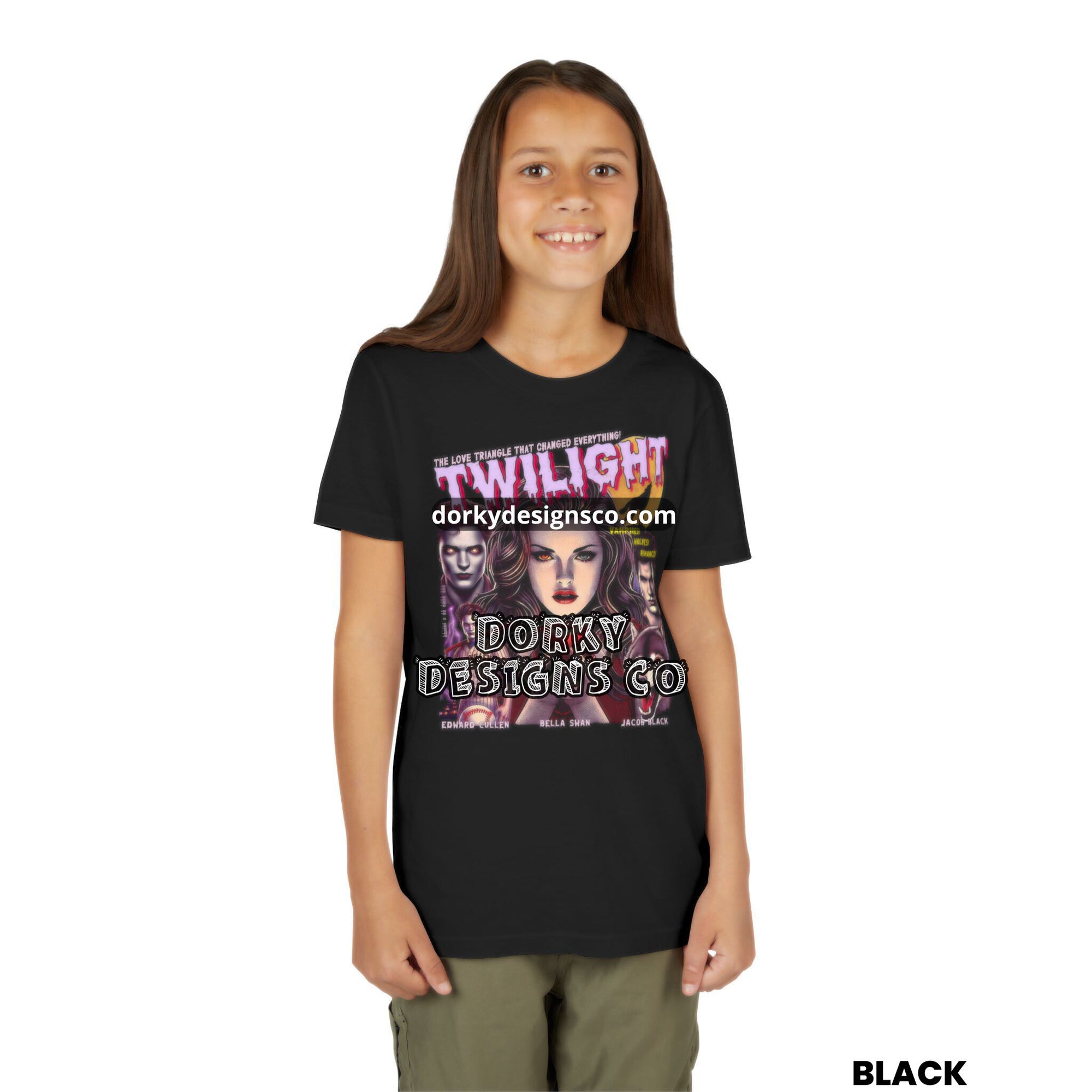 Unisex Youth Tee | Twilight-Inspired Retro Pulp Comic No. 5