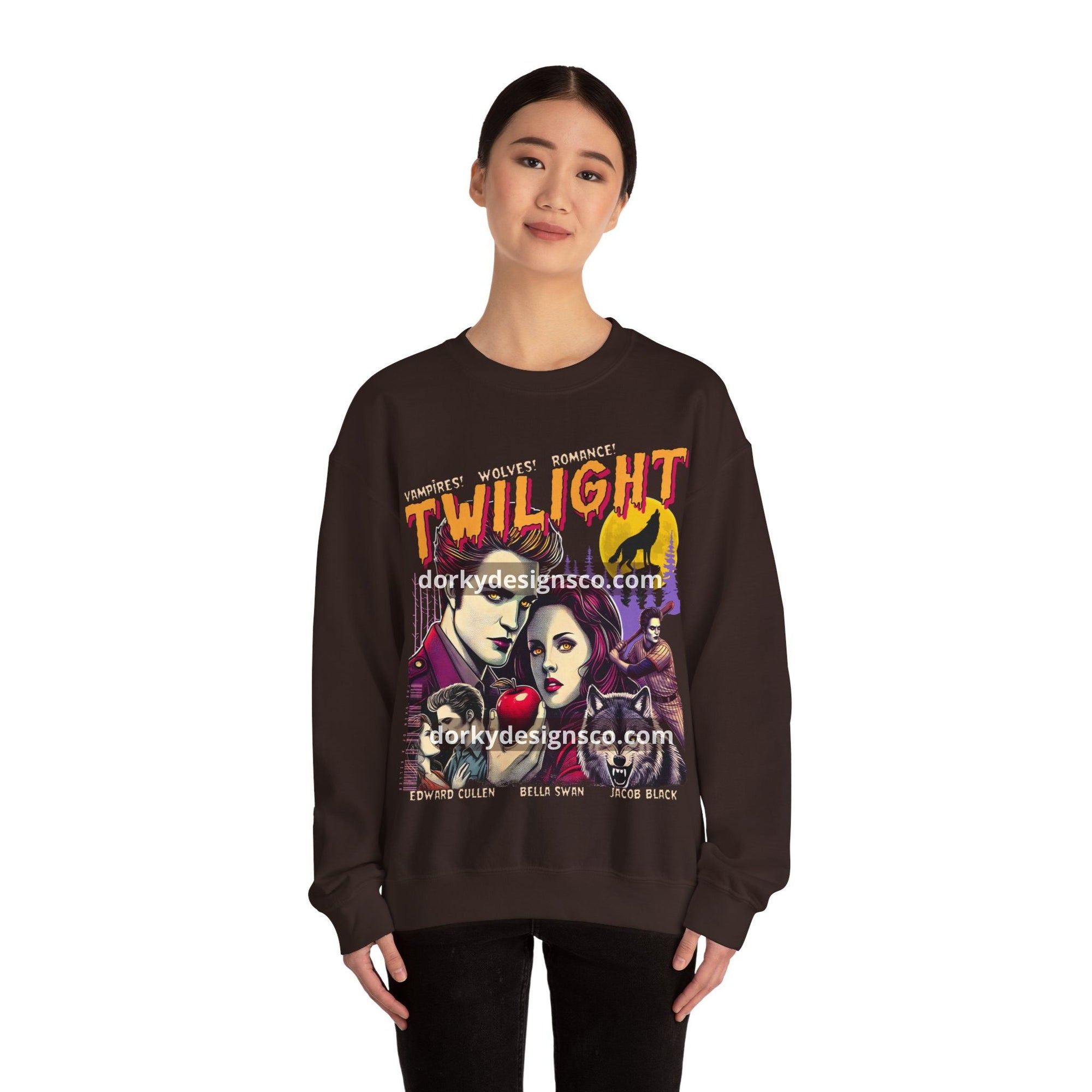 Cozy Unisex Classic Fleece Sweatshirt | Twilight-Inspired Retro Pulp Comic No.2.2