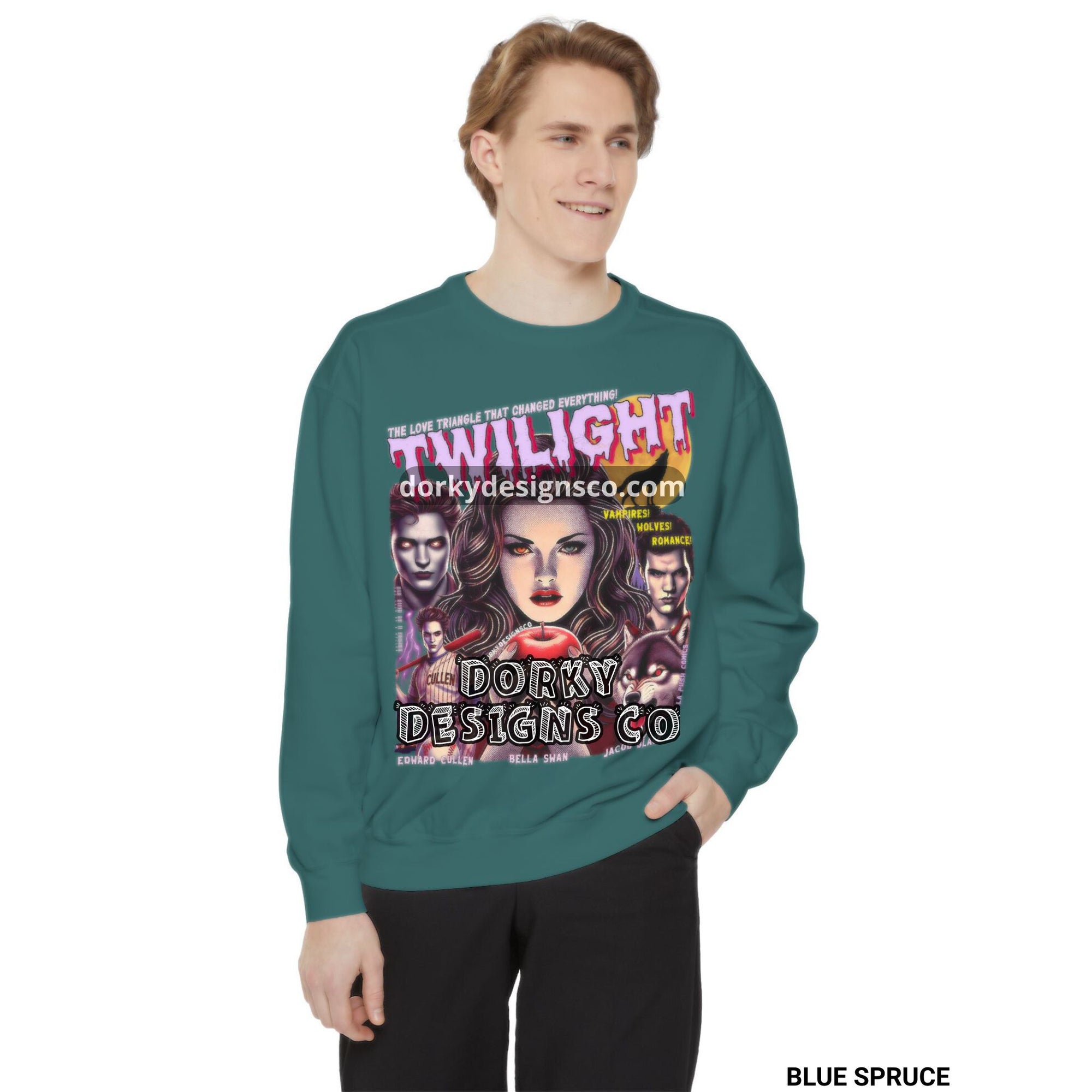 Unisex Premium Vintage Sweatshirt | Twilight-Inspired Retro Pulp Comic No. 5