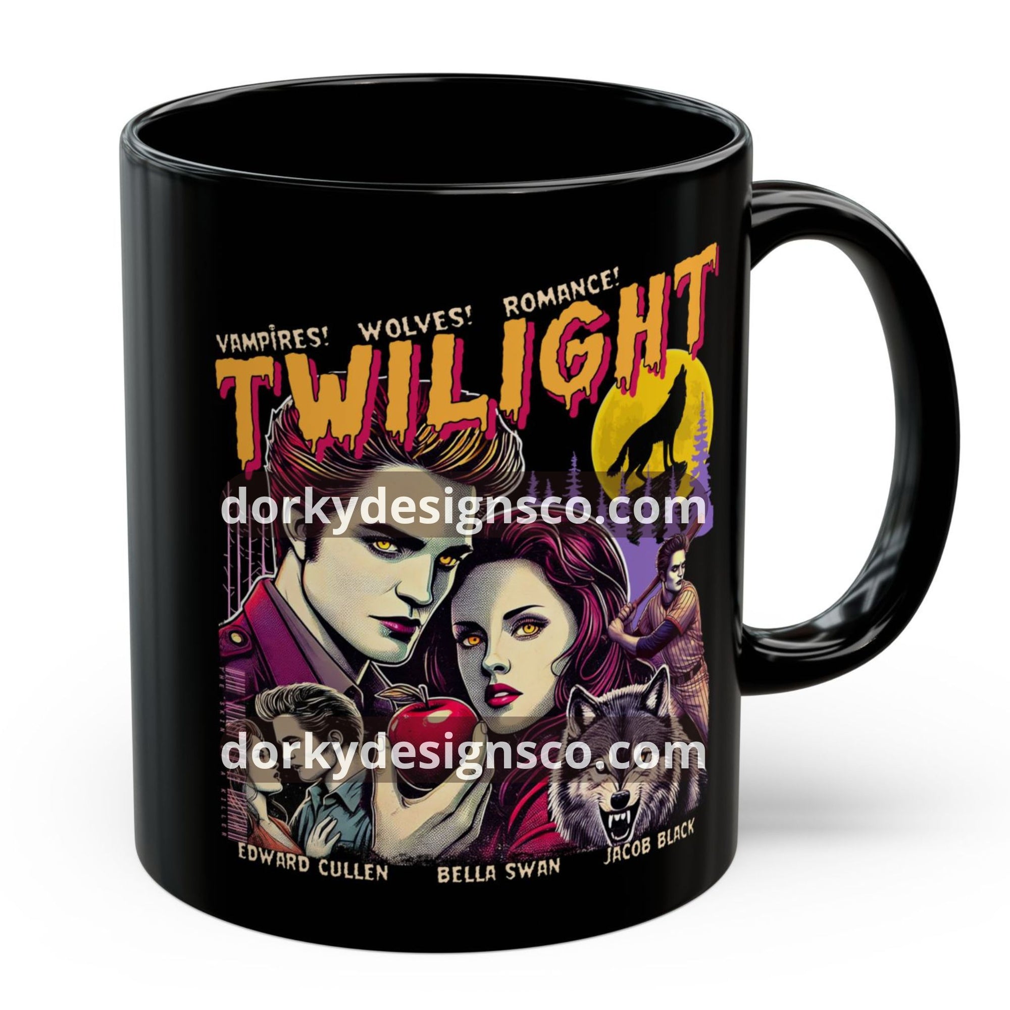 Black Mug (11oz, 15oz) |  Twilight-Inspired Retro Pulp Comic No.2.2