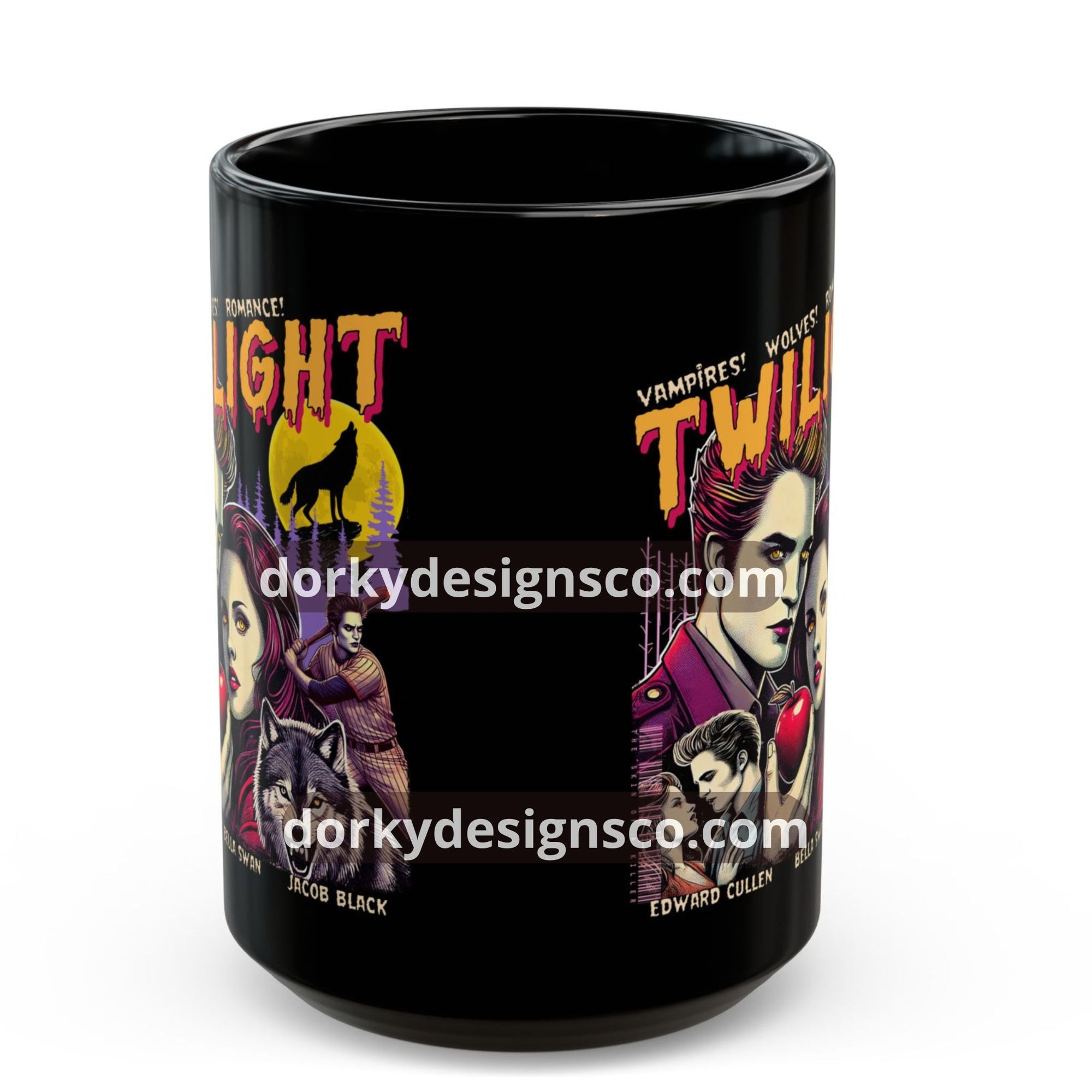 Black Mug (11oz, 15oz) |  Twilight-Inspired Retro Pulp Comic No.2.2