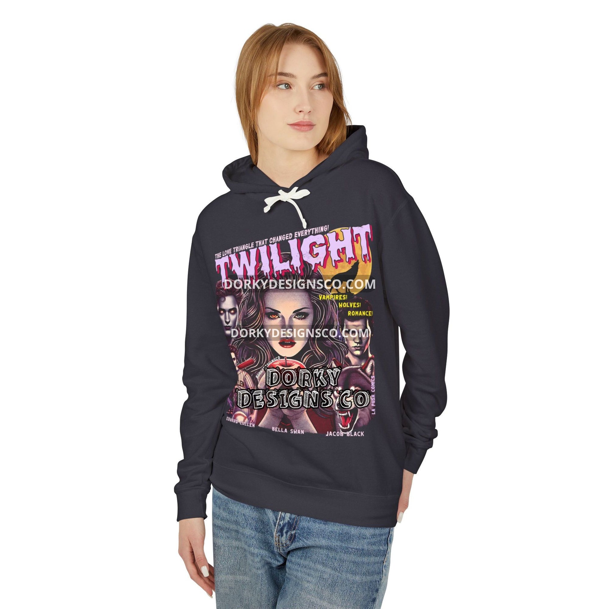 Unisex Vintage Look Hoodie | Twilight-Inspired Retro Pulp Comic No. 5