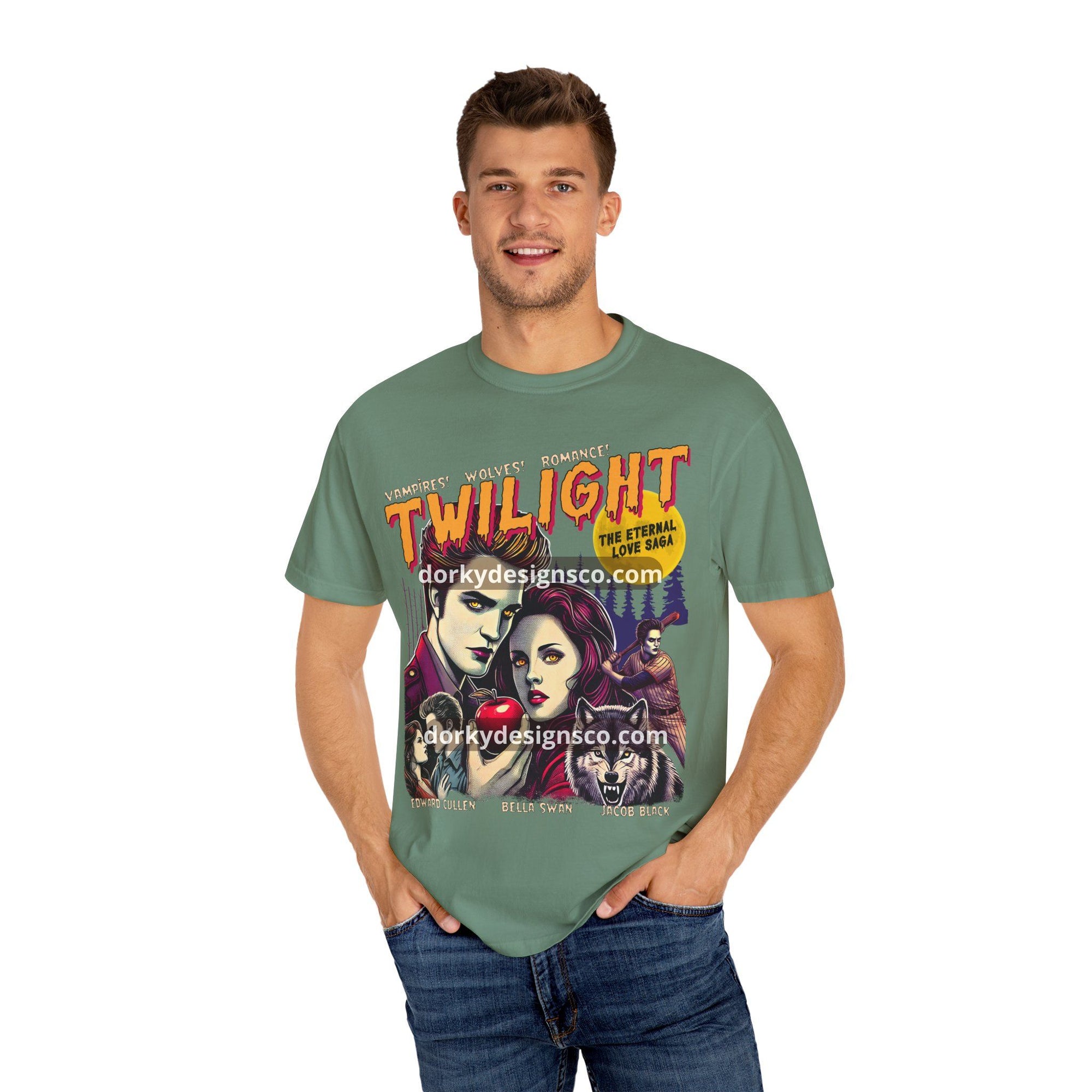 Unisex Vintage Tee | Twilight-Inspired Retro Pulp Comic No.2.2