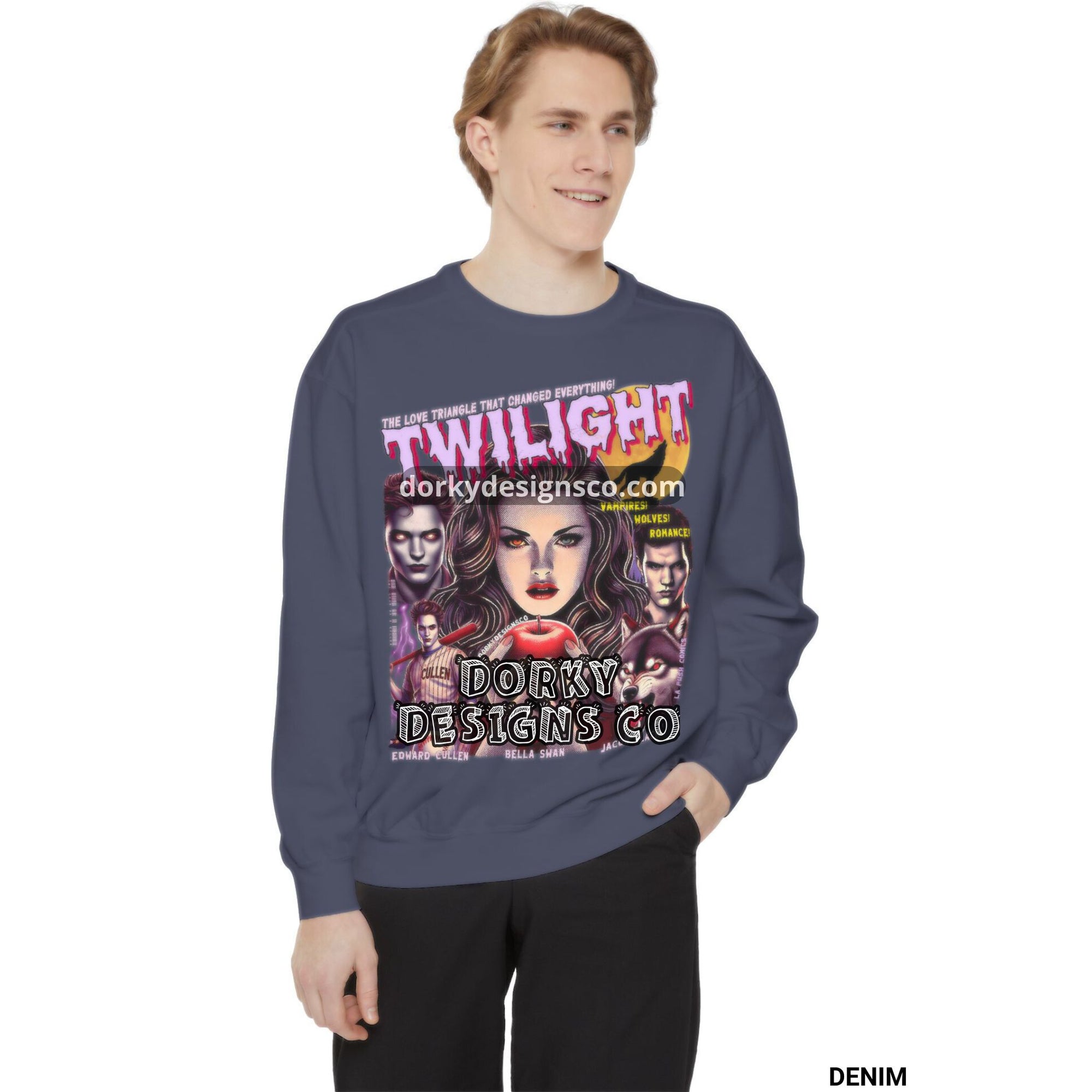 Unisex Premium Vintage Sweatshirt | Twilight-Inspired Retro Pulp Comic No. 5