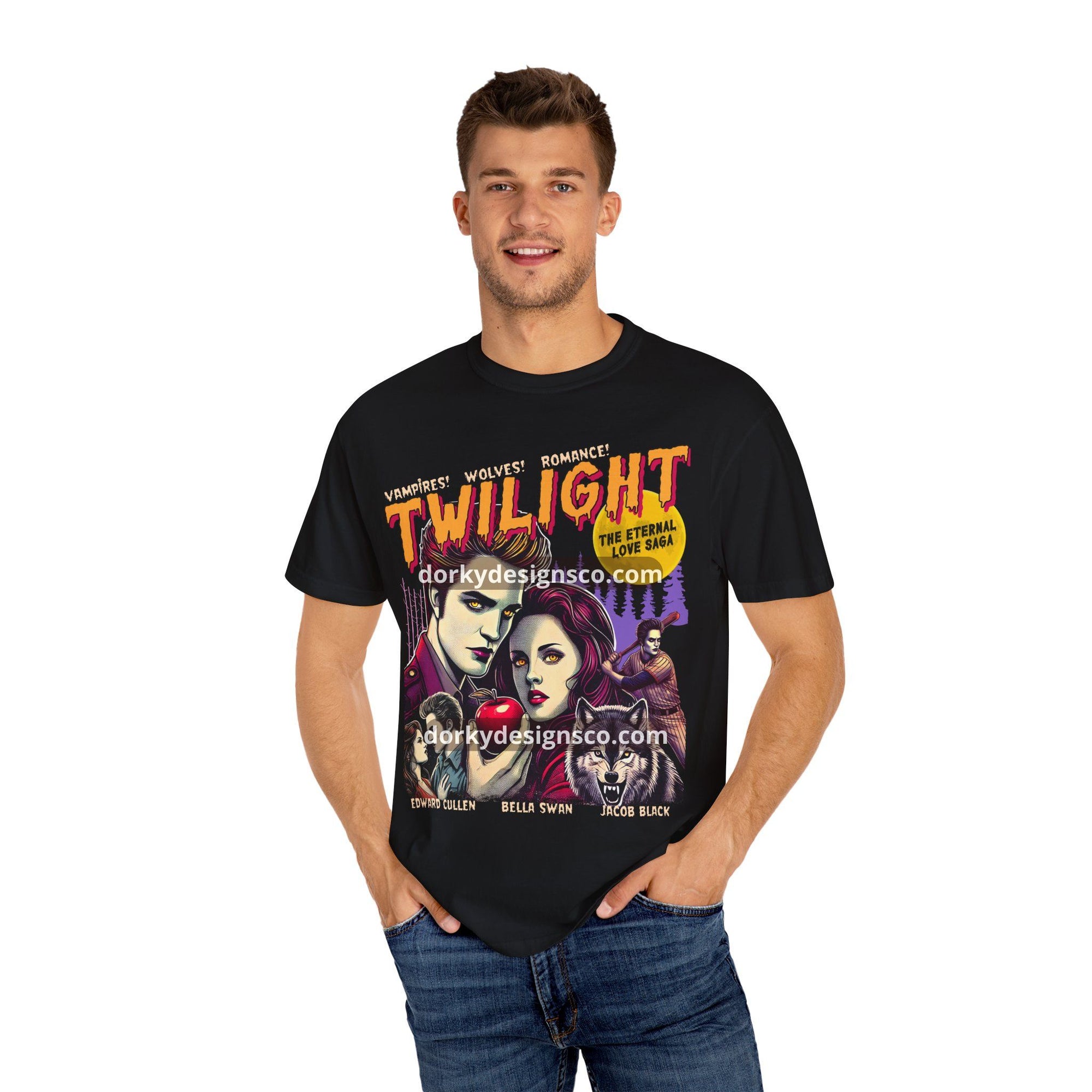 Unisex Vintage Tee | Twilight-Inspired Retro Pulp Comic No.2.1