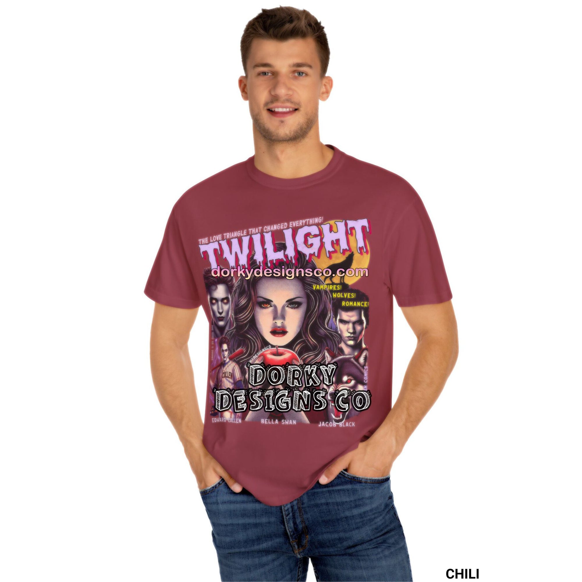 Unisex Vintage Tee | Twilight-Inspired Retro Pulp Comic No. 5