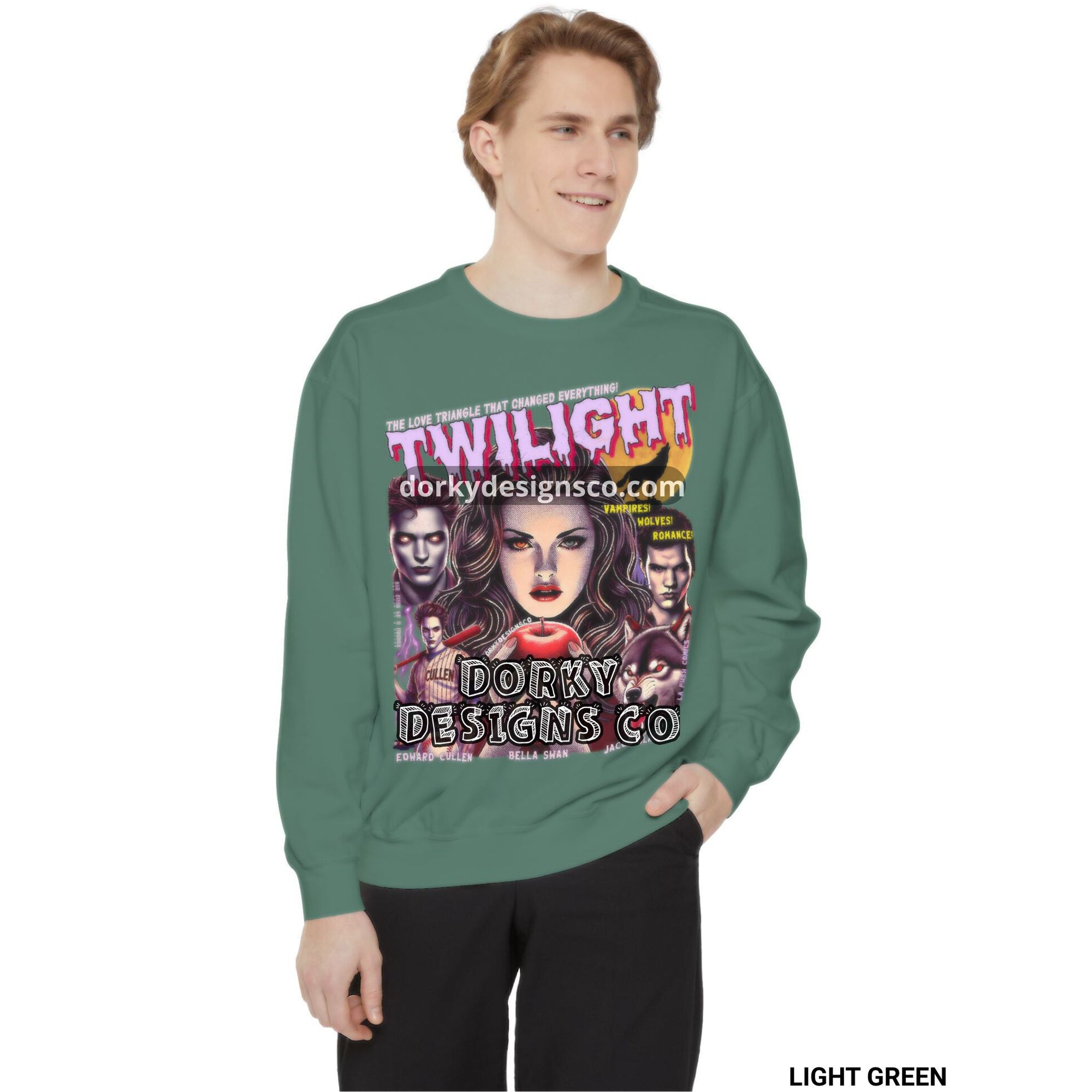 Unisex Premium Vintage Sweatshirt | Twilight-Inspired Retro Pulp Comic No. 5