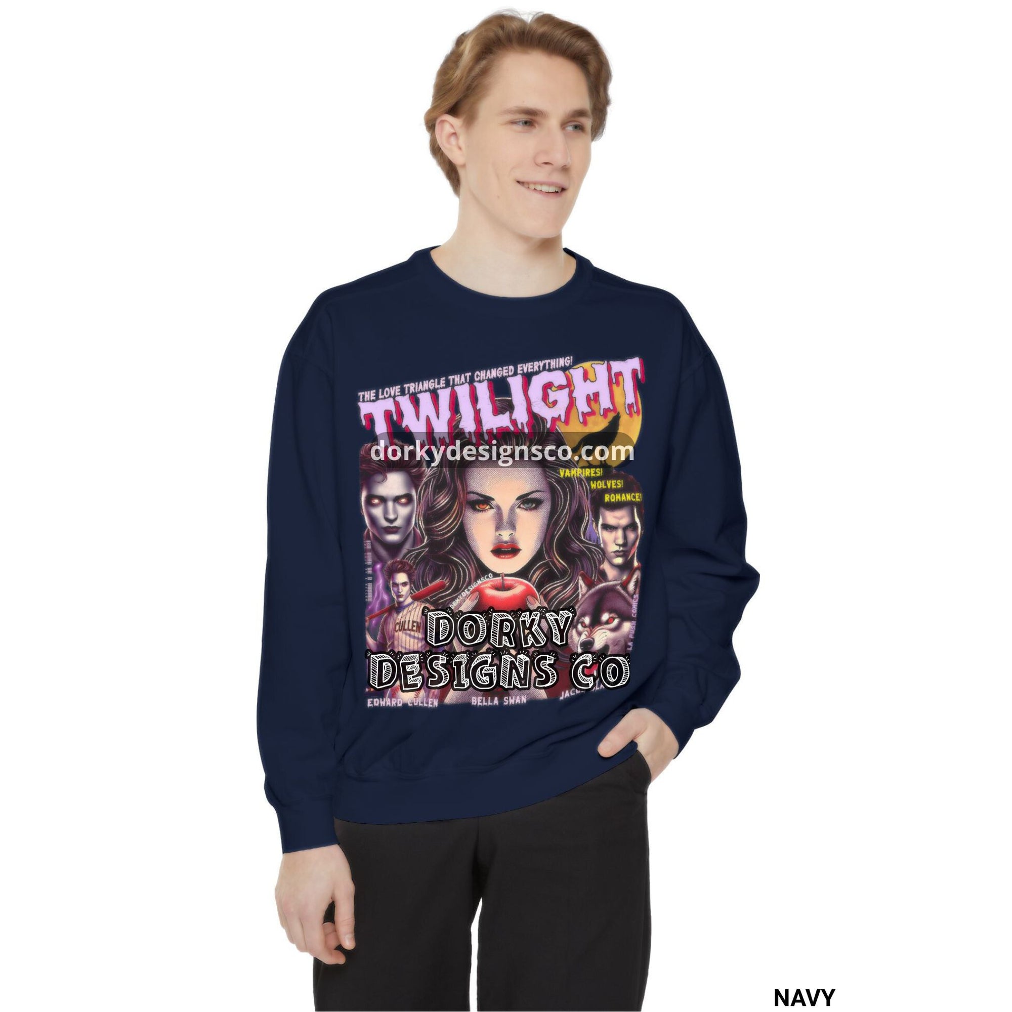 Unisex Premium Vintage Sweatshirt | Twilight-Inspired Retro Pulp Comic No. 5