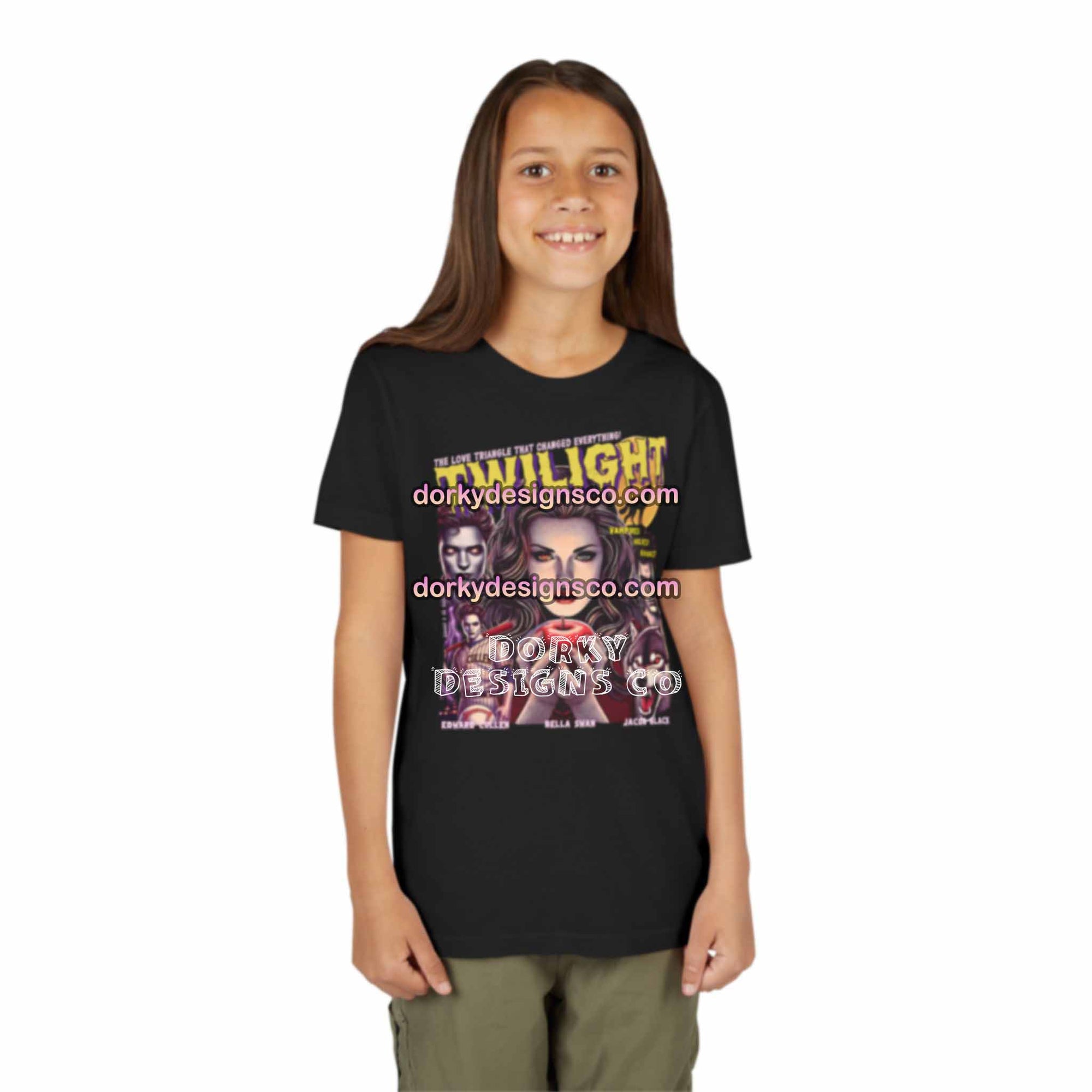 Unisex Youth Tee | Twilight-Inspired Retro Pulp Comic No. 5.1
