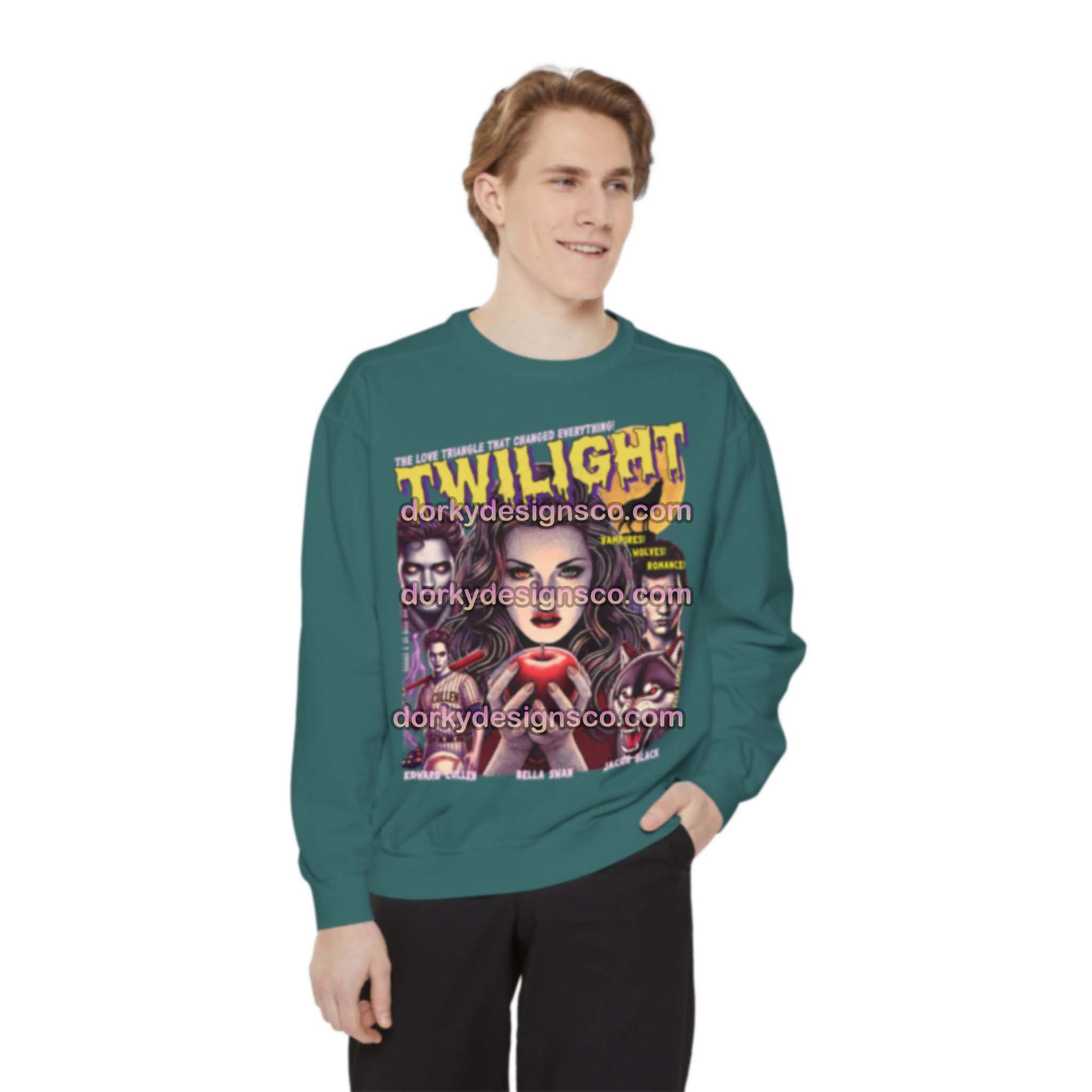 Unisex Premium Vintage Sweatshirt | Twilight-Inspired Retro Pulp Comic No. 5.1