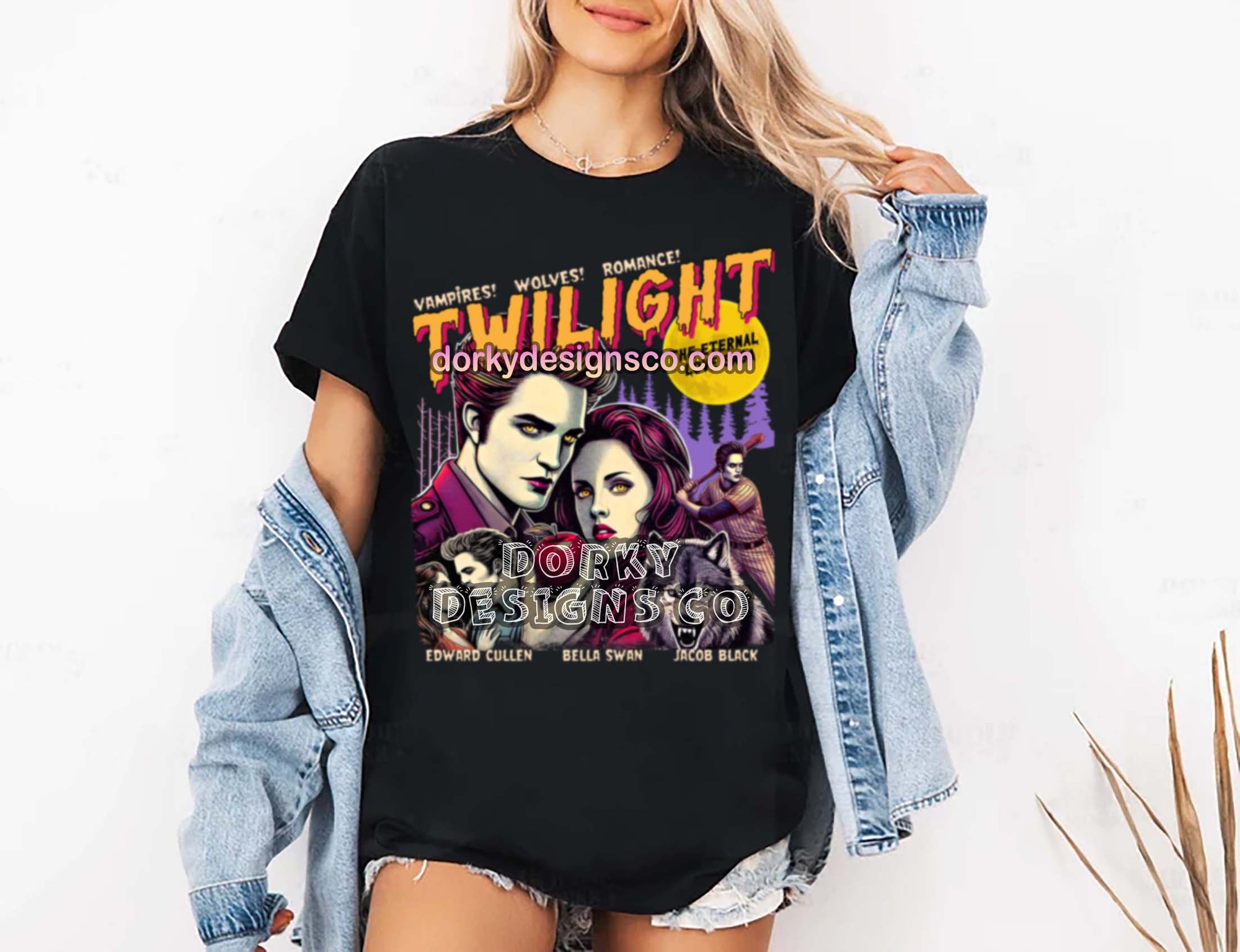 Unisex Vintage Tee | Twilight-Inspired Retro Pulp Comic No.2.1