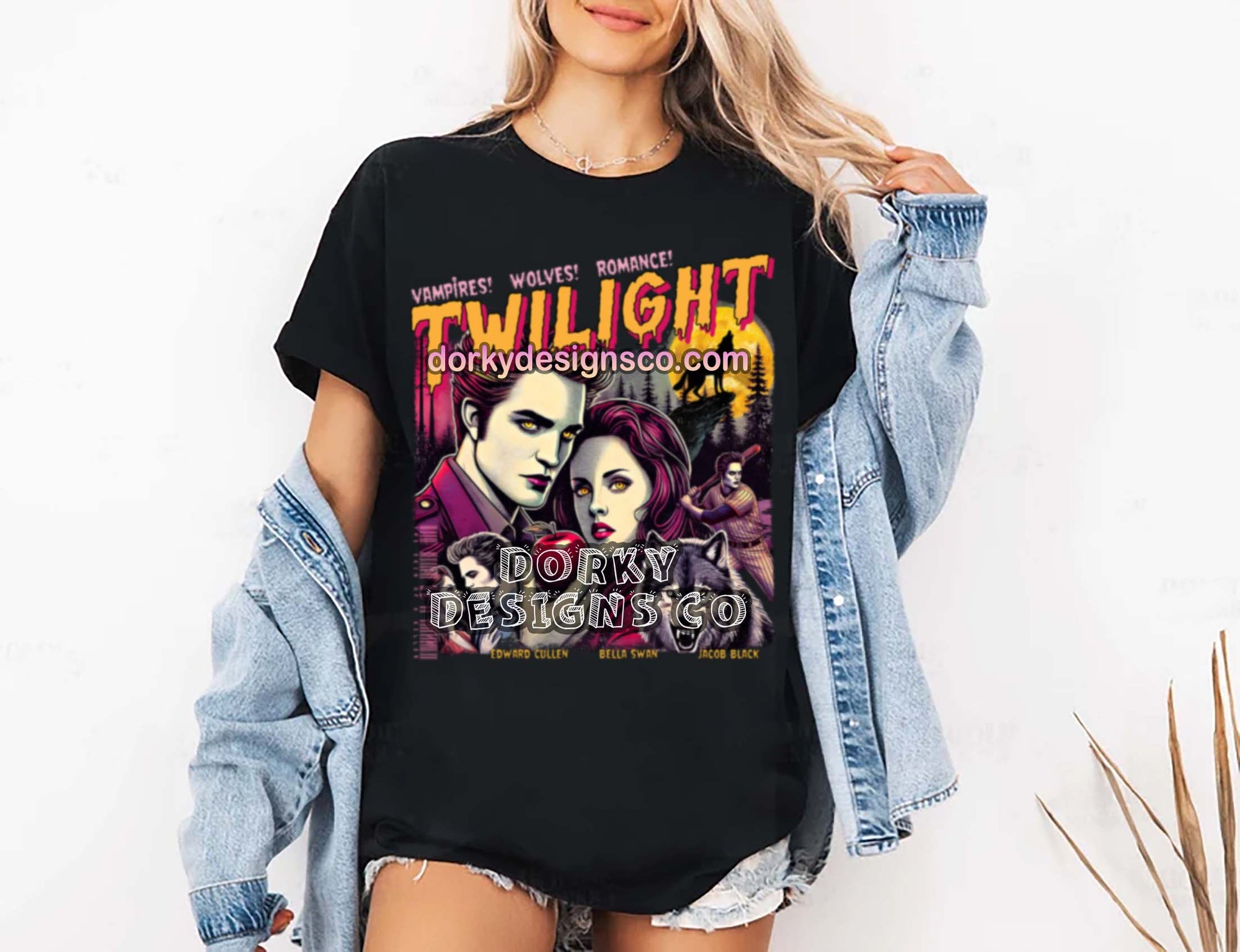 Unisex Vintage Tee | Twilight-Inspired Retro Pulp Comic No.2