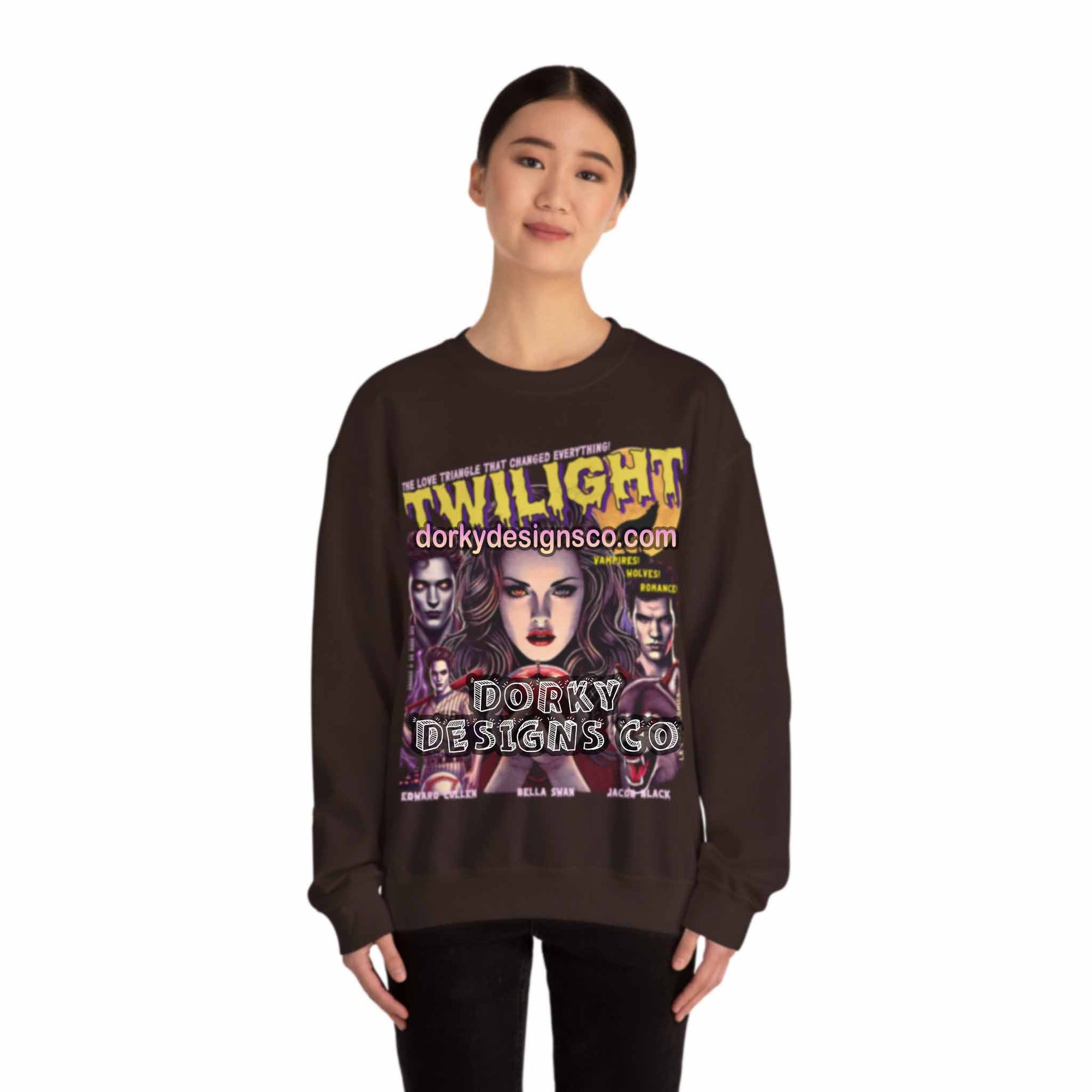 Cozy Unisex Classic Fleece Sweatshirt | Twilight-Inspired Retro Pulp Comic No. 5.1