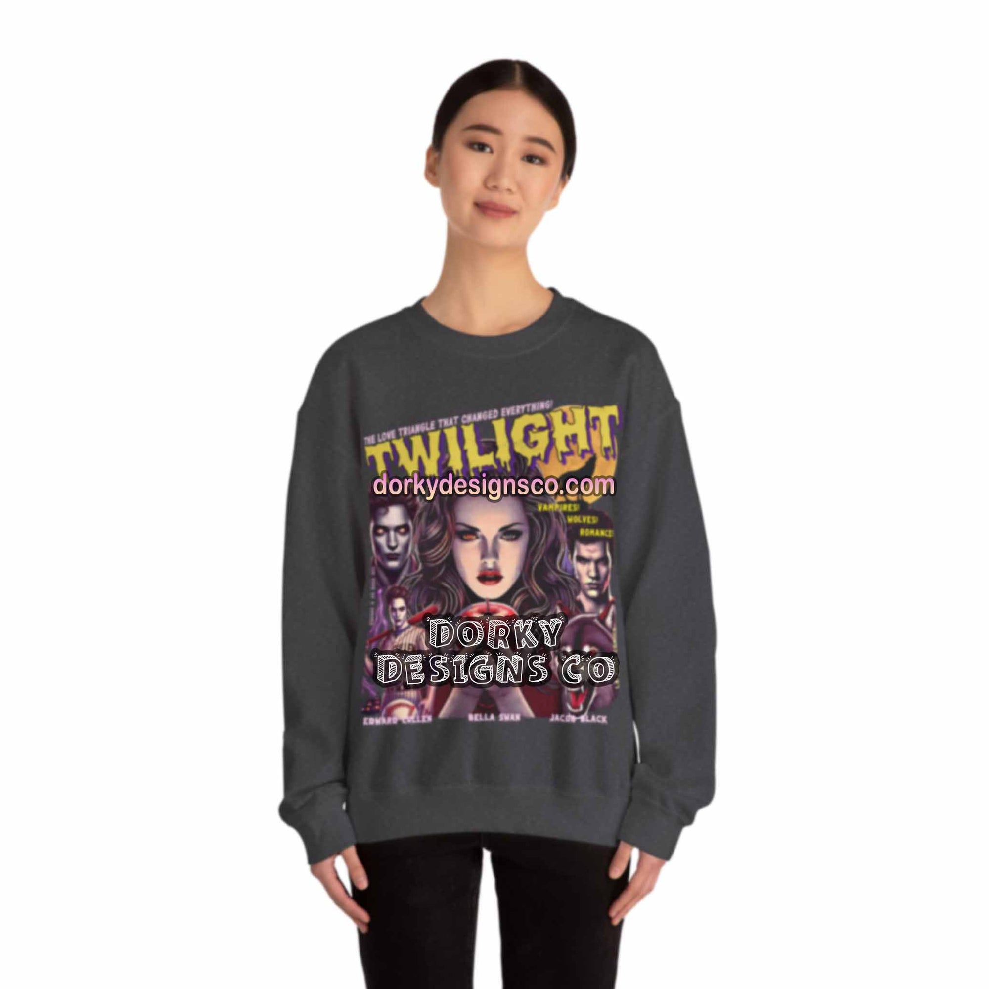 Cozy Unisex Classic Fleece Sweatshirt | Twilight-Inspired Retro Pulp Comic No. 5.1
