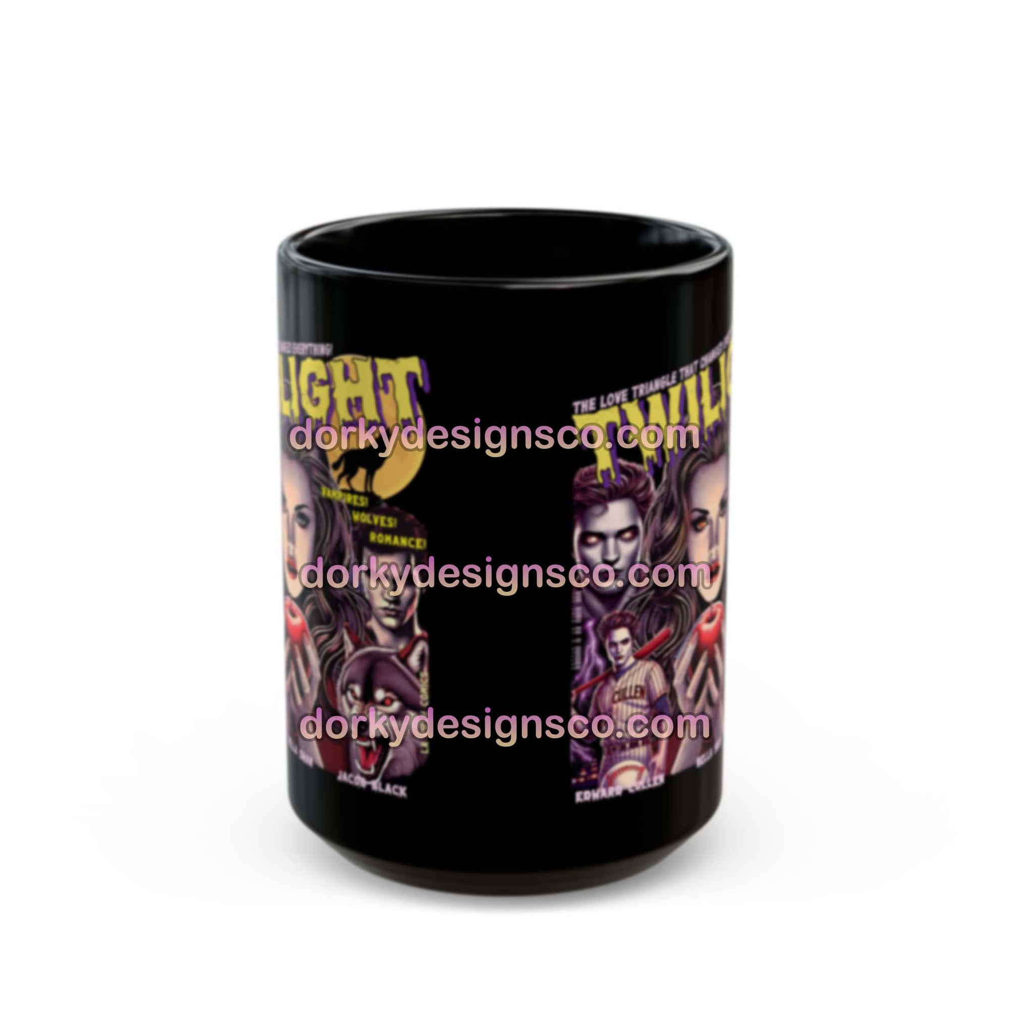 Black Mug (11oz, 15oz) | Twilight-Inspired Retro Pulp Comic No.5.1