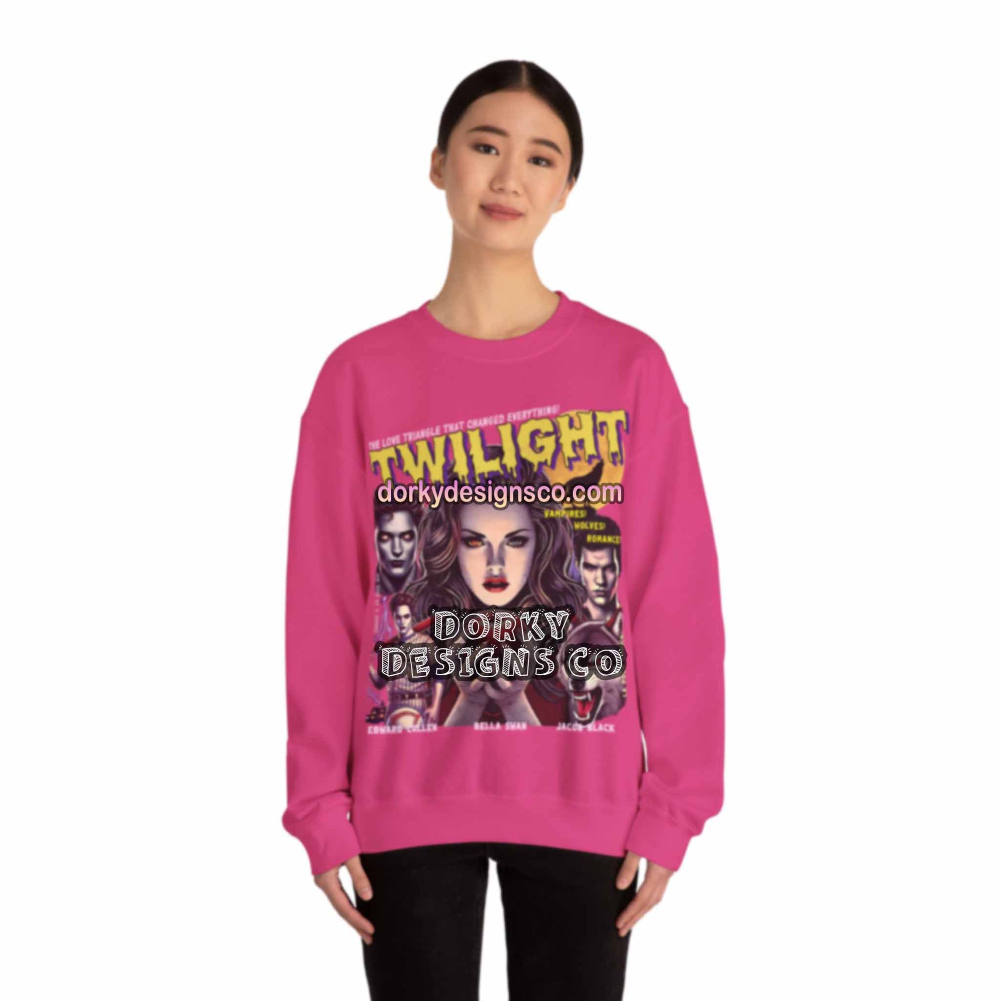 Cozy Unisex Classic Fleece Sweatshirt | Twilight-Inspired Retro Pulp Comic No. 5.1