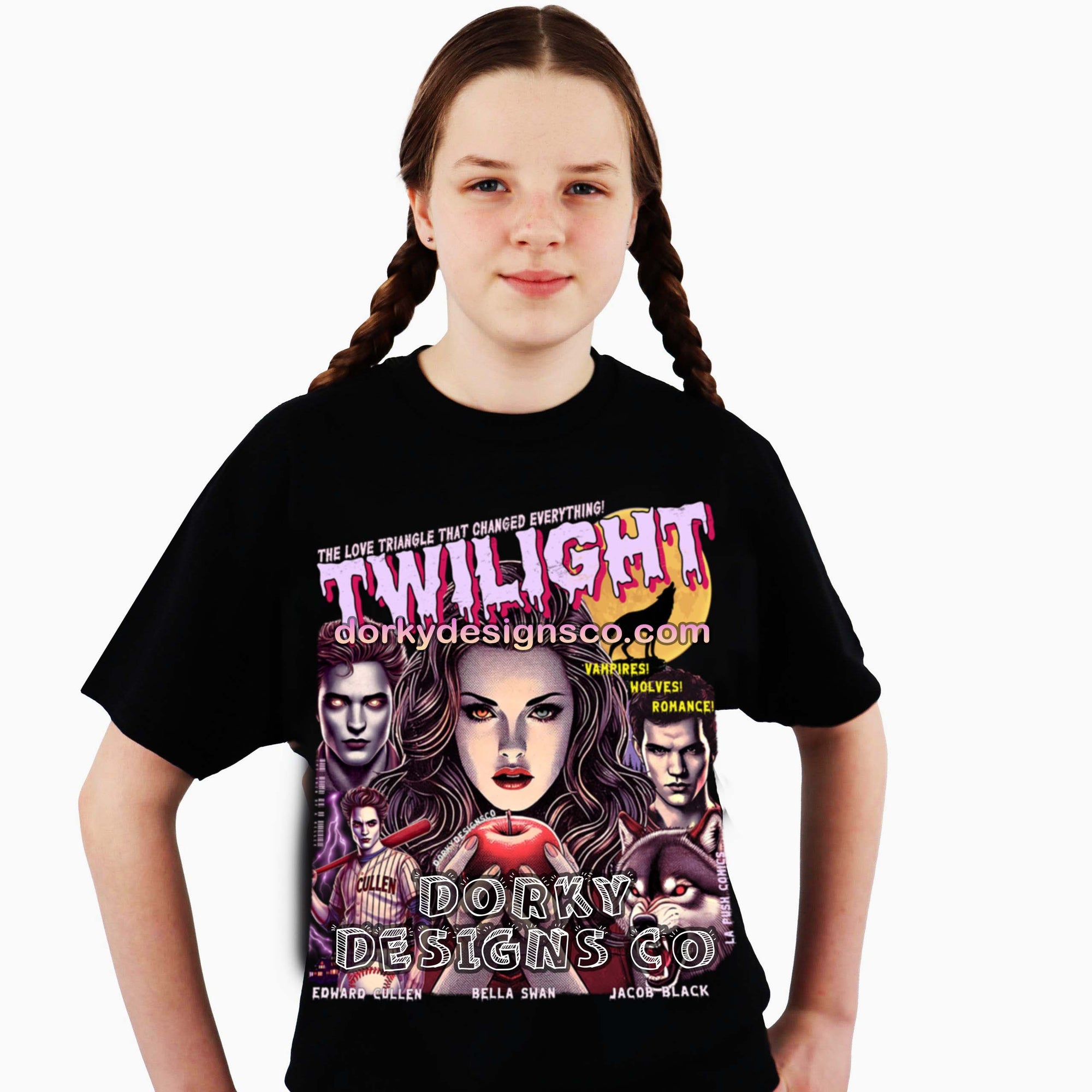 Unisex Youth Tee | Twilight-Inspired Retro Pulp Comic No. 5