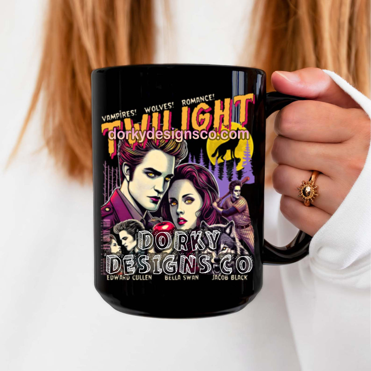Black Mug (11oz, 15oz) |  Twilight-Inspired Retro Pulp Comic No.2.2