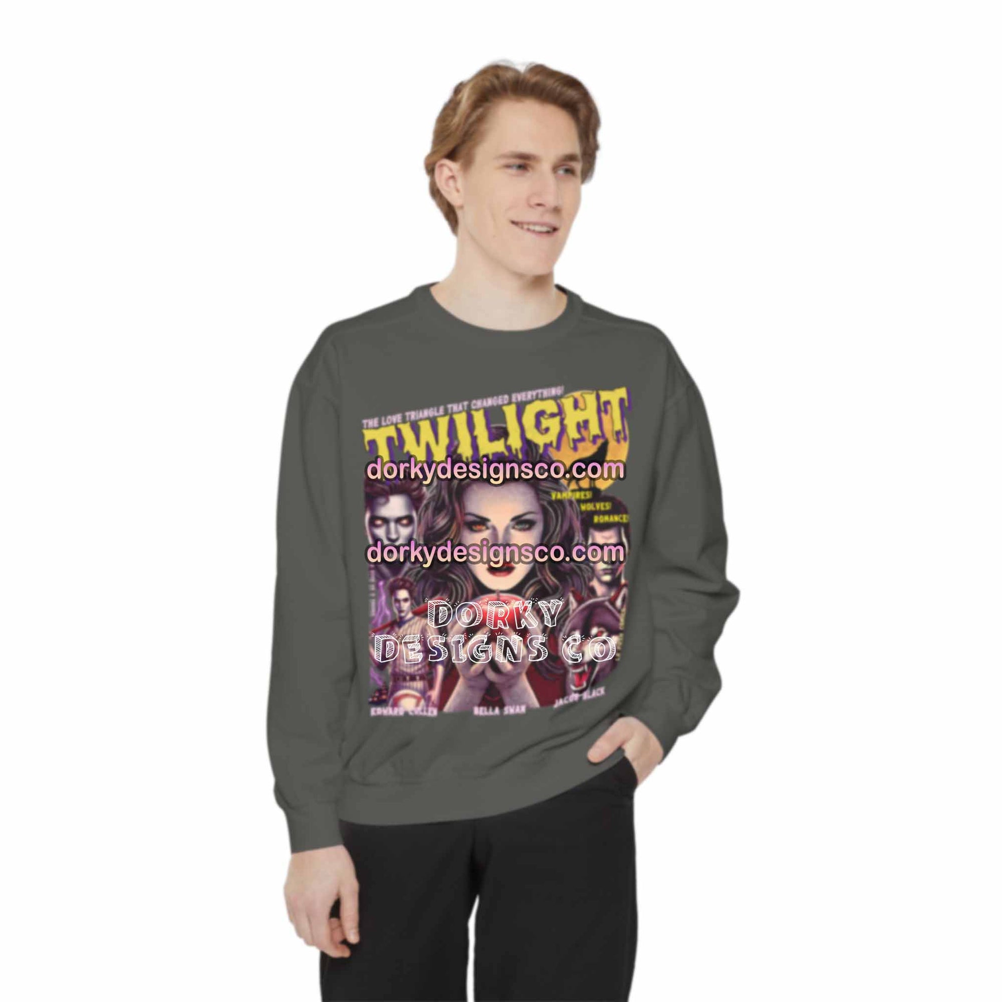 Unisex Premium Vintage Sweatshirt | Twilight-Inspired Retro Pulp Comic No. 5.1