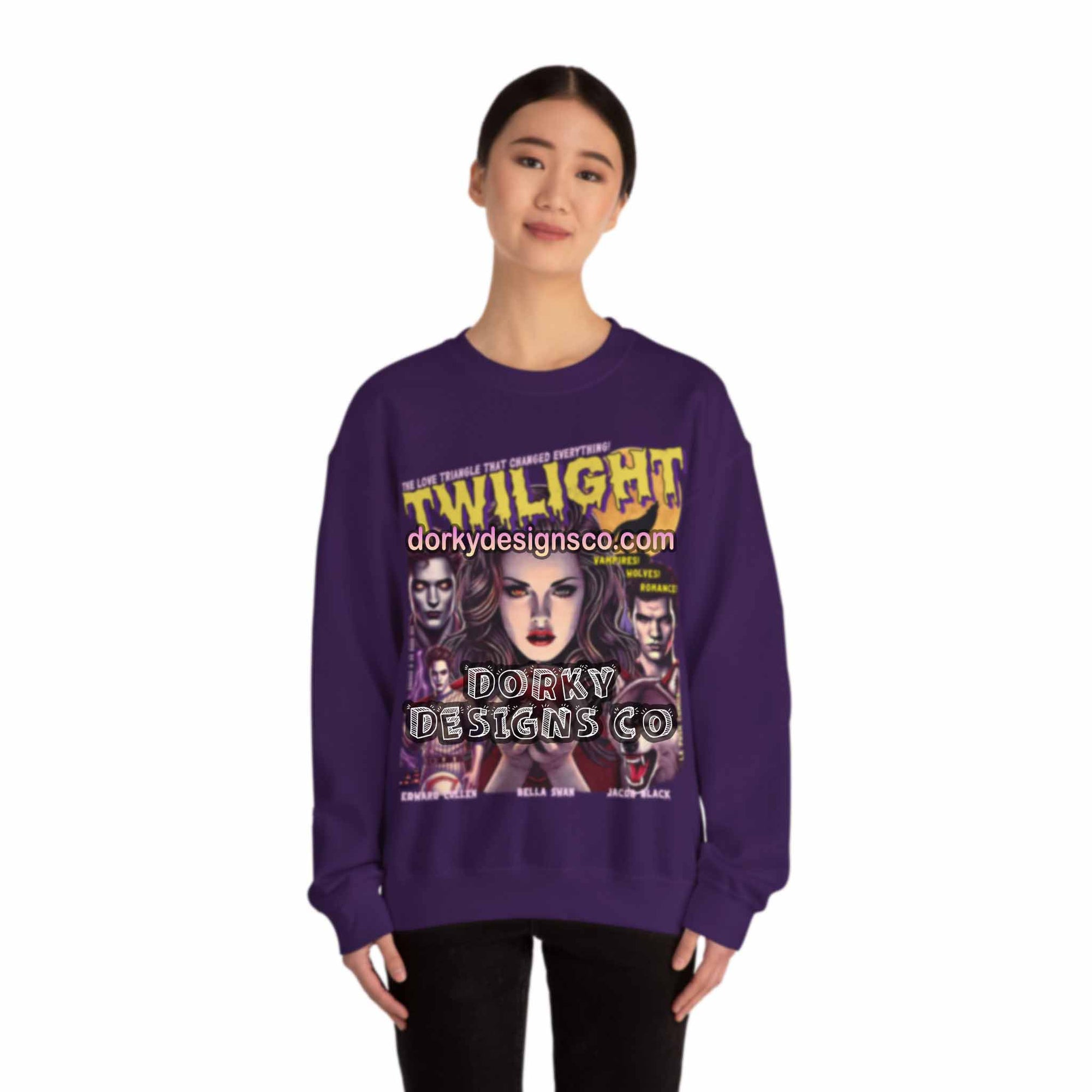 Cozy Unisex Classic Fleece Sweatshirt | Twilight-Inspired Retro Pulp Comic No. 5.1