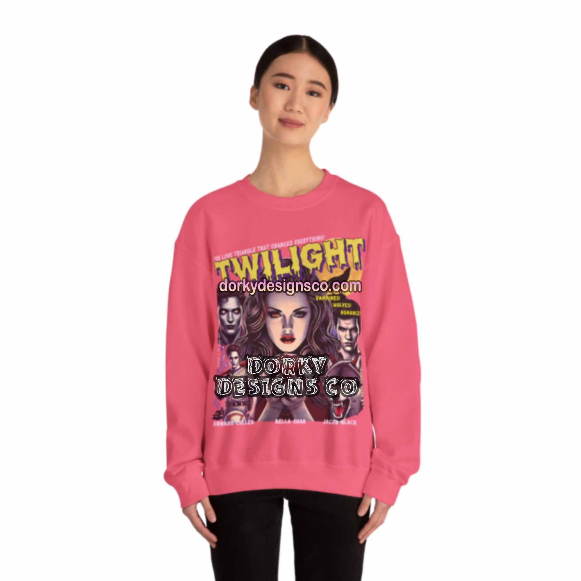 Cozy Unisex Classic Fleece Sweatshirt | Twilight-Inspired Retro Pulp Comic No. 5.1