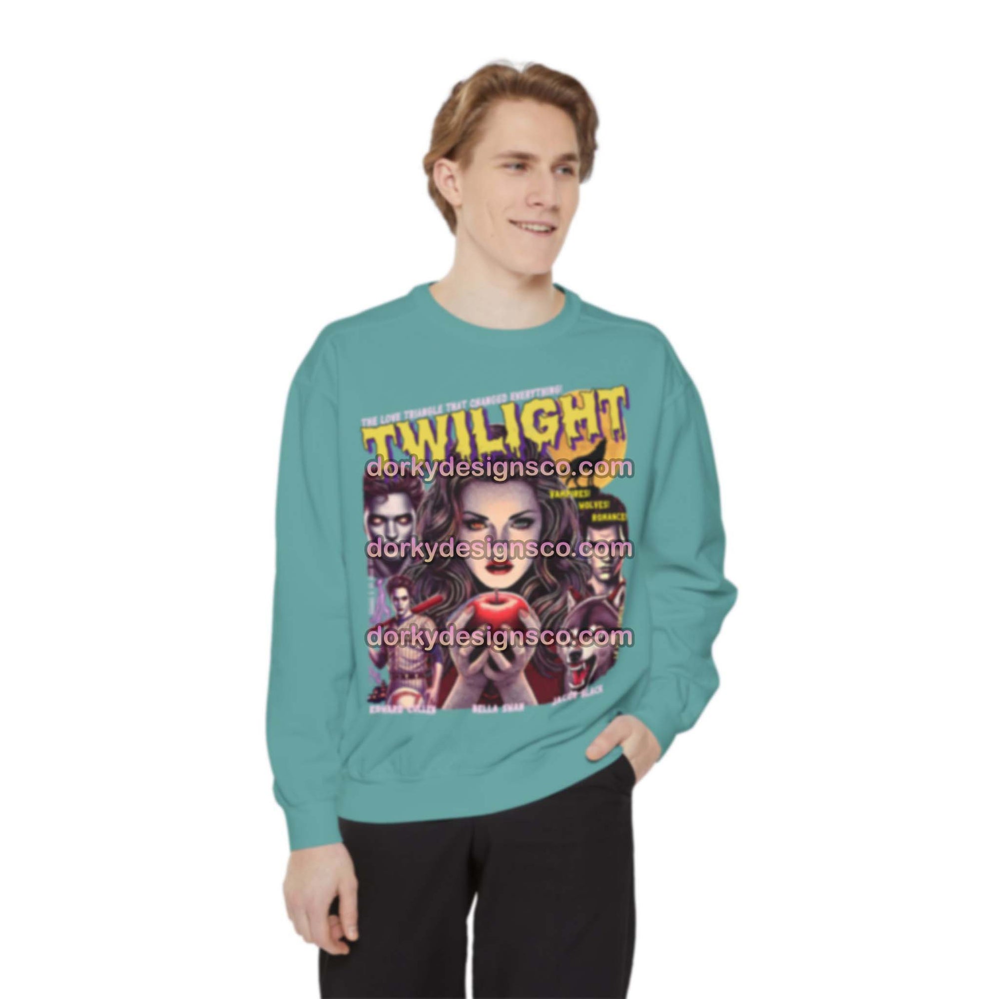 Unisex Premium Vintage Sweatshirt | Twilight-Inspired Retro Pulp Comic No. 5.1