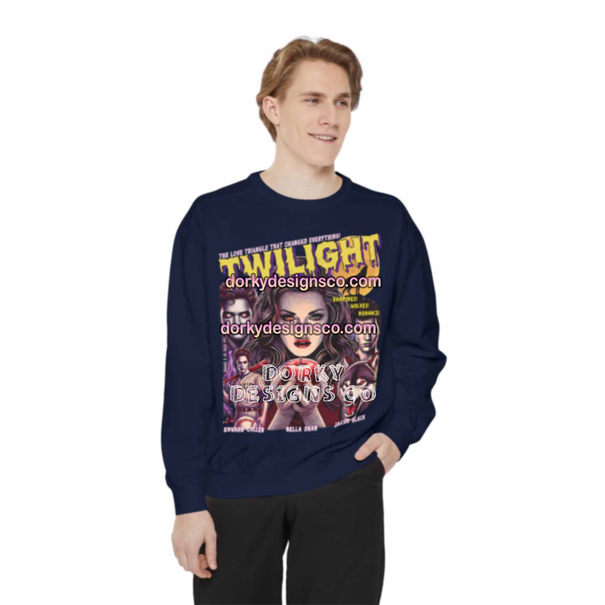 Unisex Premium Vintage Sweatshirt | Twilight-Inspired Retro Pulp Comic No. 5.1