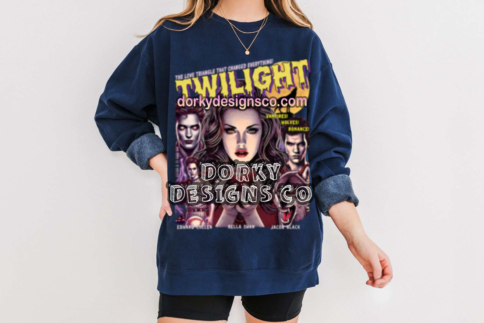 Unisex Premium Vintage Sweatshirt | Twilight-Inspired Retro Pulp Comic No. 5.1